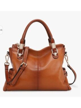 Kattee Pebbled Leather Satchel